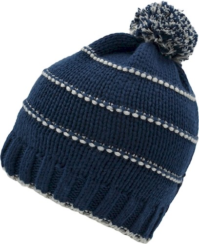 Myrtle Beach_MB7144_Knitted Winter Beanie with Pompon