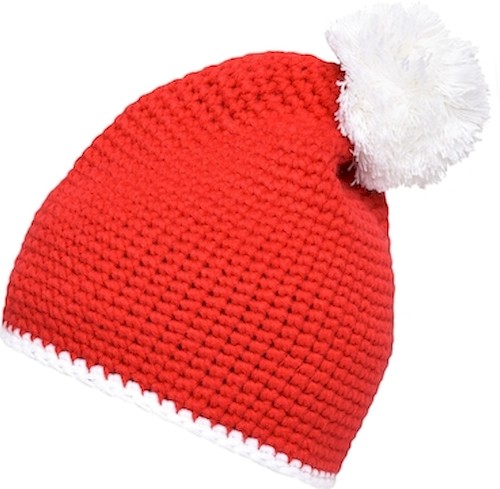 Myrtle Beach_MB7964_Pompon Hat with Contrast Stripe